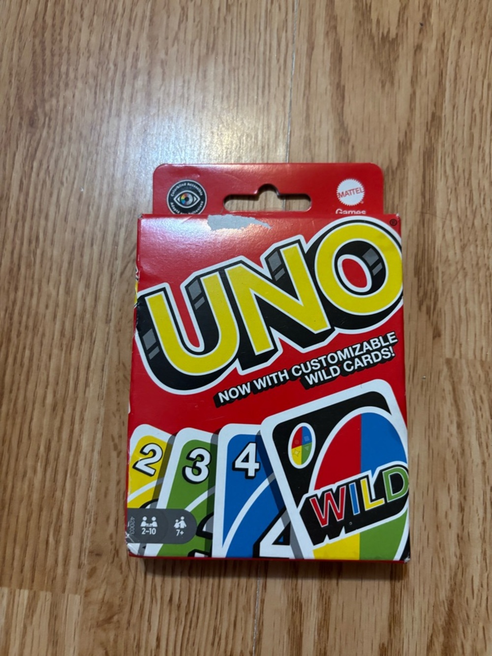 Mattel UNO Card Deck - Red and Yellow Accents